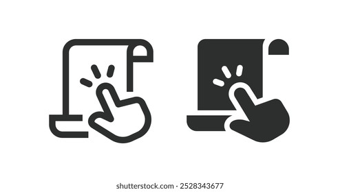 Online order icons on white background. Vector illustration.