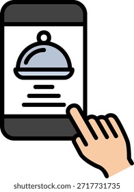 Online Order New Creative Vector Icon Design