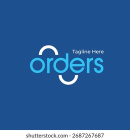 Projeto de logotipo de tipografia de pedido on-line