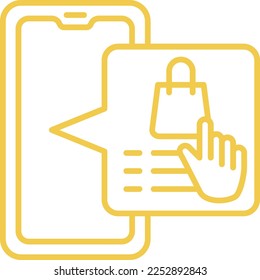 Icono de vector de pedido en línea. Se puede usar para imprimir, móviles y aplicaciones web.