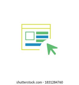 online order vector icon design template