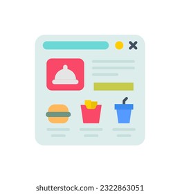 Online Order Website icon in vector. Illustration