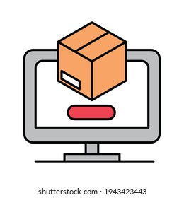 online ordering ecommerce delivery isolated