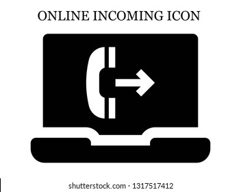 online Outgoing call icon. Editable online Outgoing call icon for web or mobile.