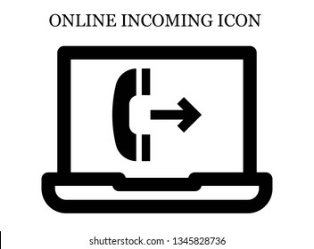 online Outgoing call icon. Editable online Outgoing call icon for web or mobile.