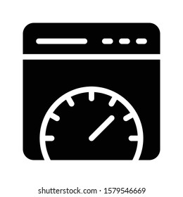 online page vector glyph flat icon 