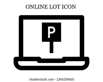 online Parking icon. Editable online Parking icon for web or mobile.