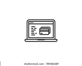 Online Pay Credit Card System Icon