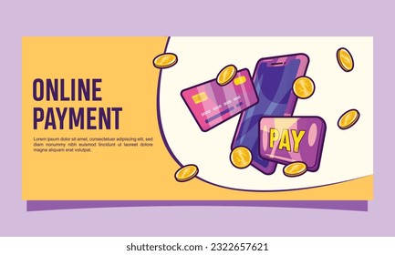 Online Payment Banner Design Concept