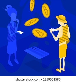 Online payment by mobile.Transfer or money conversion concept.