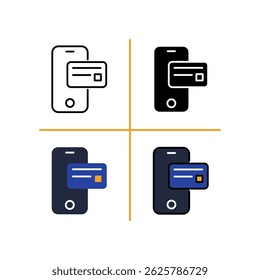 Online Payment Card Shopping Icon