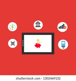 online payment online concept. Internet payments, protection money transfer, online bank vector illustration