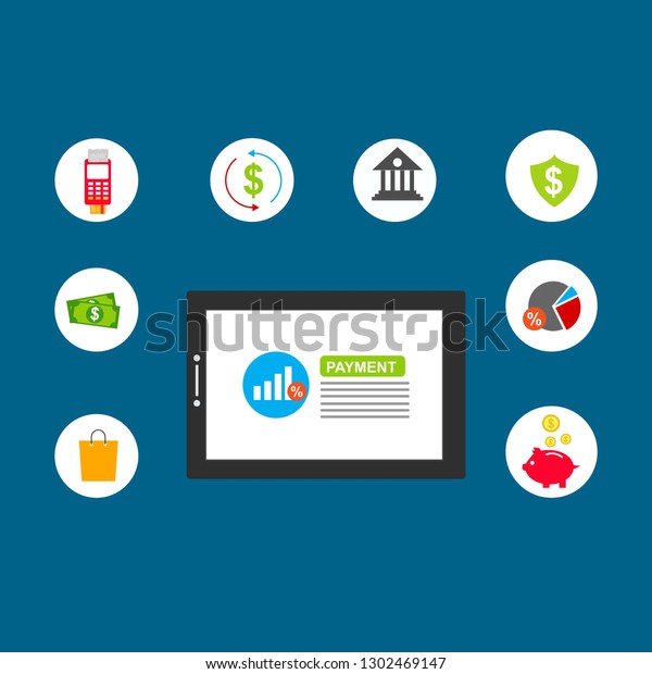 Online Payment Online Concept Internet Payments Stock Vector - 