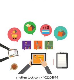 online payment ,E commerce, Shopping  on online