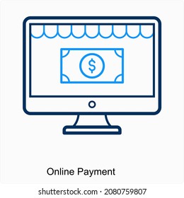 Konzept für Online-Zahlung oder E-Shop-Symbol