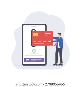 Online payment Flat Vector Illustration EPS 10 File
