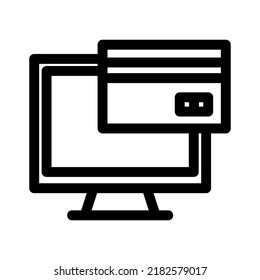 icono de pago en línea o logotipo símbolo de señas aislado ilustración vectorial de alta calidad iconos vectoriales de estilo negro
