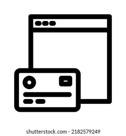 online payment icon or logo isolated sign symbol vector illustration - high quality black style vector icons
