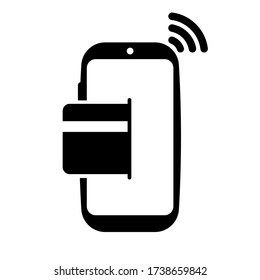 online payment icon on white background