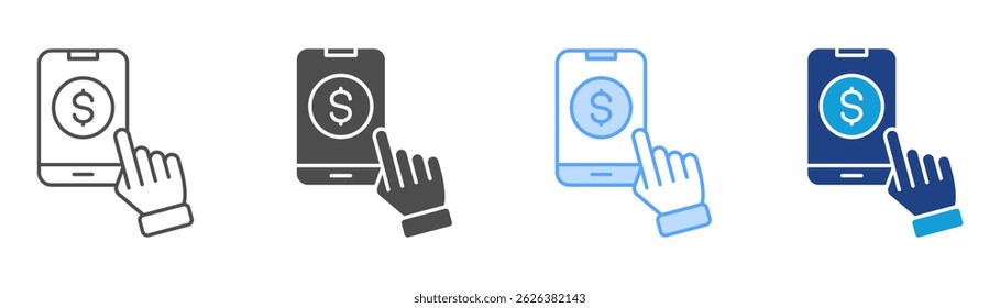 Online Payment Icon Set Multiple Style Collection