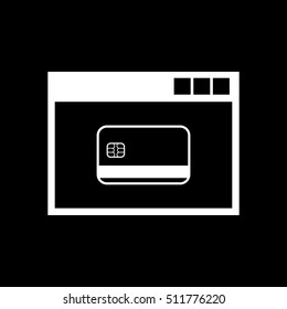 Online payment icon. vector design. Online payment symbol. web. graphic. JPG. AI. app. logo. object. flat. image. sign. eps. art. picture - stock vector