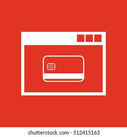 Online payment icon. vector design. Online payment symbol. web. graphic. JPG. AI. app. logo. object. flat. image. sign. eps. art. picture - stock vector