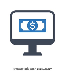 Online payment icon. vector designs