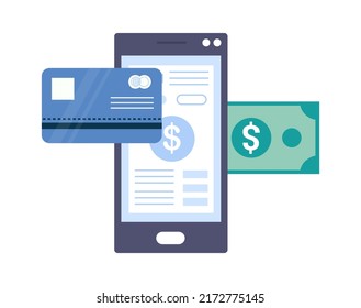 Online payment icon. Vector illustration