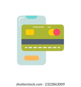 Icono de pago en línea en vector. Ilustración