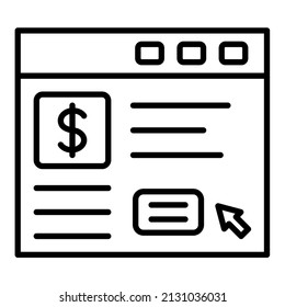 Imagen vectorial del icono Pago en línea. También se puede usar para aplicaciones web, aplicaciones móviles y medios impresos.