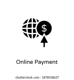 Icono de pago en línea en vector. Logotipo