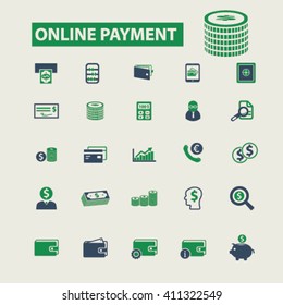 iconos de pago en línea
