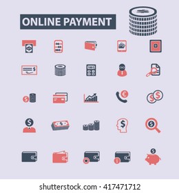 Online-Zahlungssymbole
