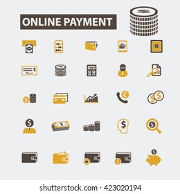 online payment icons
