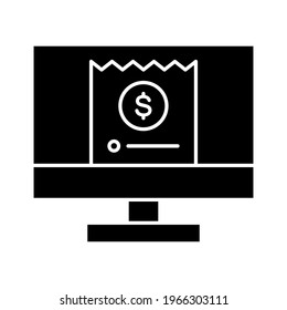 Online payment, invoice, checkout icon vector image. Can also be used for Finance and Money. Suitable for use on web apps, mobile apps and print media.