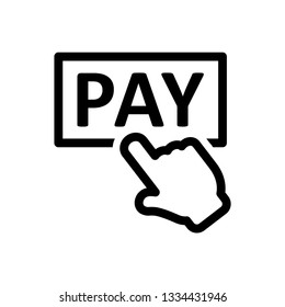 Online Payment Line Icon