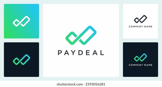 online payment logo design template
