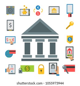 Online payment methods confirmed finance paying mobile banking workplace vector illustration in flat style.
