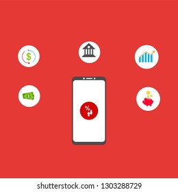 Online payment on computer vector illustration, flat cartoon big pay bill tax via credit card and smartphone concept, financial accounting, electronic payment notification with digital receipt