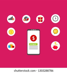 Online payment on computer vector illustration, flat cartoon big pay bill tax via credit card and smartphone concept, financial accounting, electronic payment notification with digital receipt
