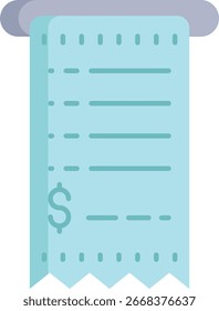 Diseño de icono plano de Comprobante de pago en línea
