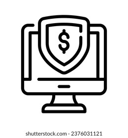 Online payment, secure payment with credit card. Wireless payment through computer