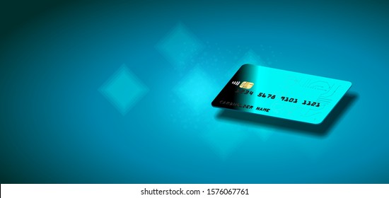 online payment security transaction via credit card. protection shopping wireless pay,  receipt isometric vector,  Internet banking. Protection shopping wireless pay through smartphone.