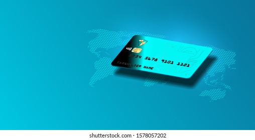 online payment security transaction via credit card. protection shopping wireless pay,  receipt isometric vector,  Internet banking. Protection shopping wireless pay through smartphone.