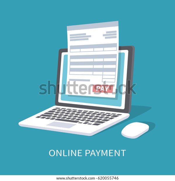 Online Payment Service Document Form On Stock Vector (Royalty Free ...