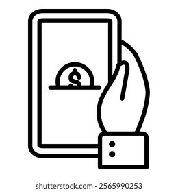 Online Payment Simple Vector Icon Collection