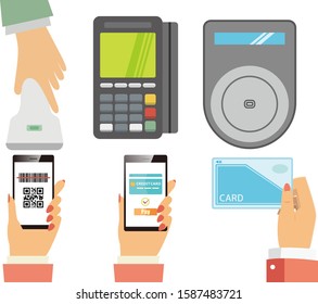 Online payment. smartphone. vector illustration . Electronic payment.