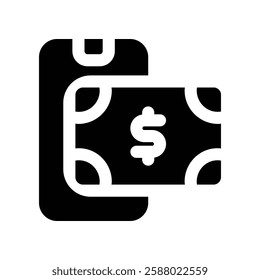 online payment solid icon. vector icon for your website, mobile, presentation, and logo design.