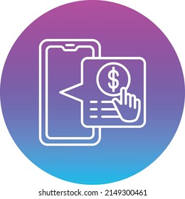 Icono del vector de pago en línea. Se puede usar para imprimir, móviles y aplicaciones web.