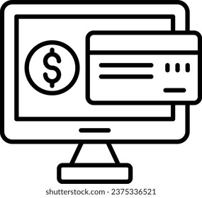 Online Payment vector icon. Can be used for printing, mobile and web applications.